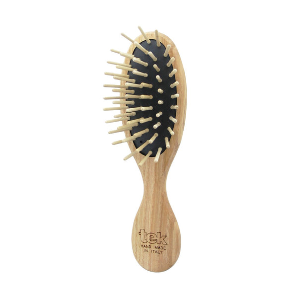 Tek Paddle Hair Brush in Ash Wood with Long Pins - Handmade in Italy