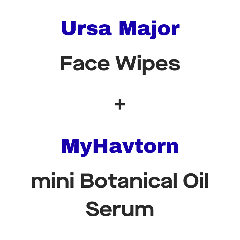 GWP: Ursa Major Face Wipes + MyHavtorn mini Botanical Oil Serum